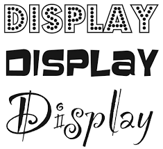 Kitzalet Familias tipograficas display - ¿Con o sin serifa?: Familias tipográficas para libros digitales e impresos